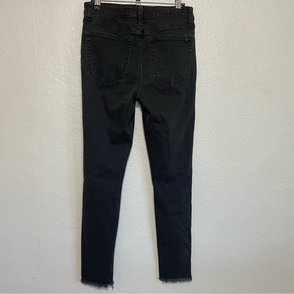 Joe's Jeans Black Skinny Distressed Fray Hem - Picture 6 of 6